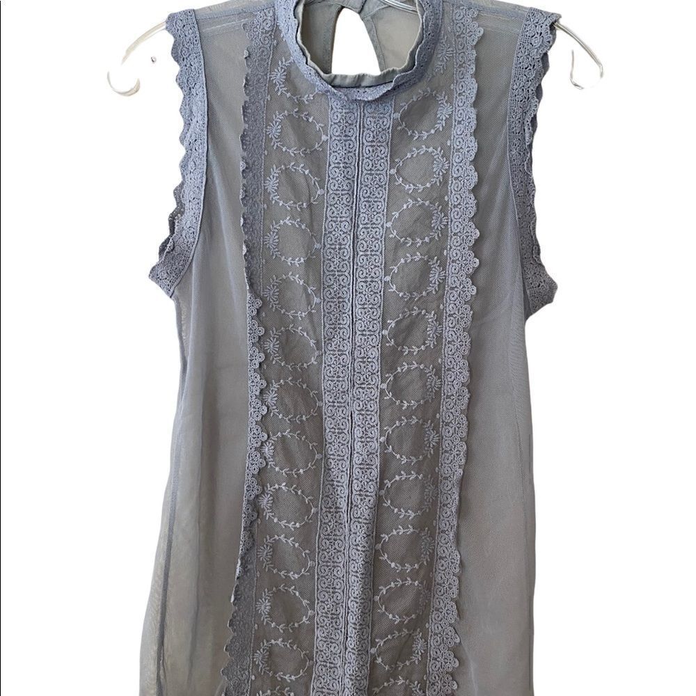 Boutique XXI Women’s Lace and Mesh Top